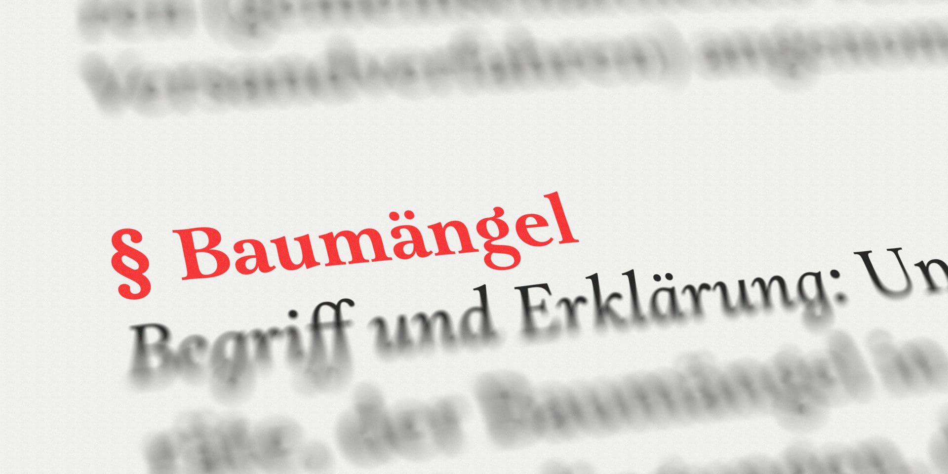 Baumangel, Bauschaden | Wann spricht man eigentlich rechtlich zutreffend von Baumängeln? (© N. Theiss / stock.adobe.com)